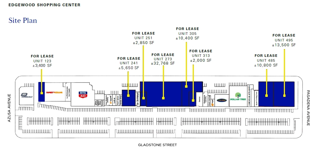 422 S Azusa Ave, Azusa, CA à louer Plan de site– Image 1 sur 1