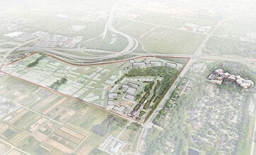 Drake Farms Built-to-Suit Opportunities, Fayetteville, AR - Vue aérienne vue de carte