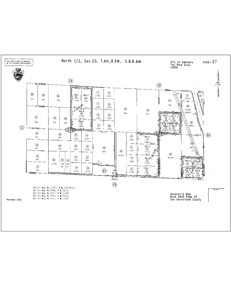 1111 Rhode Island Rd, Adelanto, CA à vendre - Plan cadastral – Image 2 sur 2