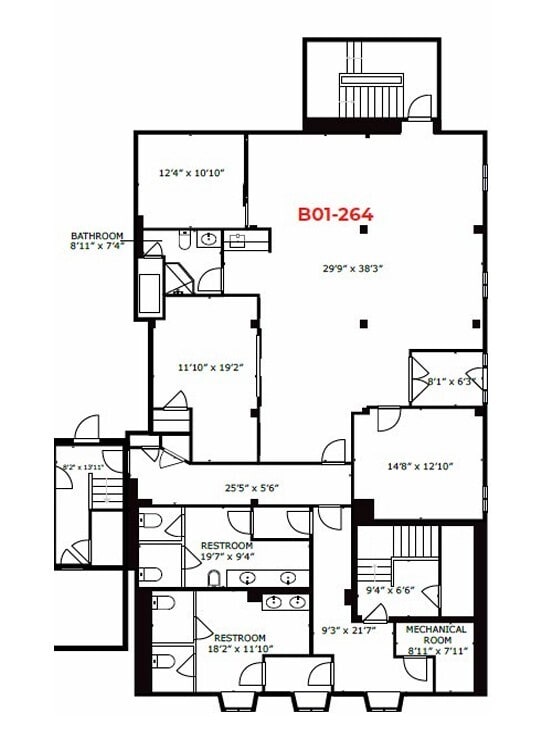 252-264 Adelaide St E, Toronto, ON à louer Plan d’étage– Image 1 sur 1