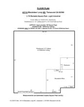 43114 Black Deer Loop, Temecula, CA à louer Plan d’étage– Image 1 sur 1