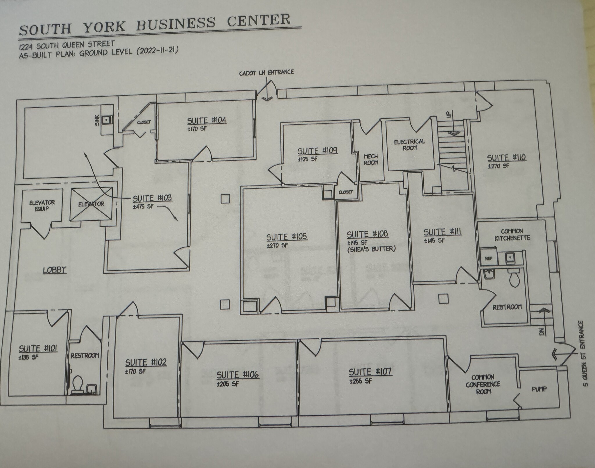 1224 S Queen St, York, PA à louer Plan d’étage– Image 1 sur 1
