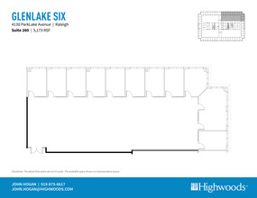 4130 Parklake Ave, Raleigh, NC à louer Plan d’étage– Image 1 sur 1