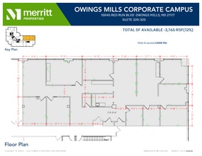 10045 Red Run Blvd, Owings Mills, MD à louer Plan d’étage– Image 1 sur 1