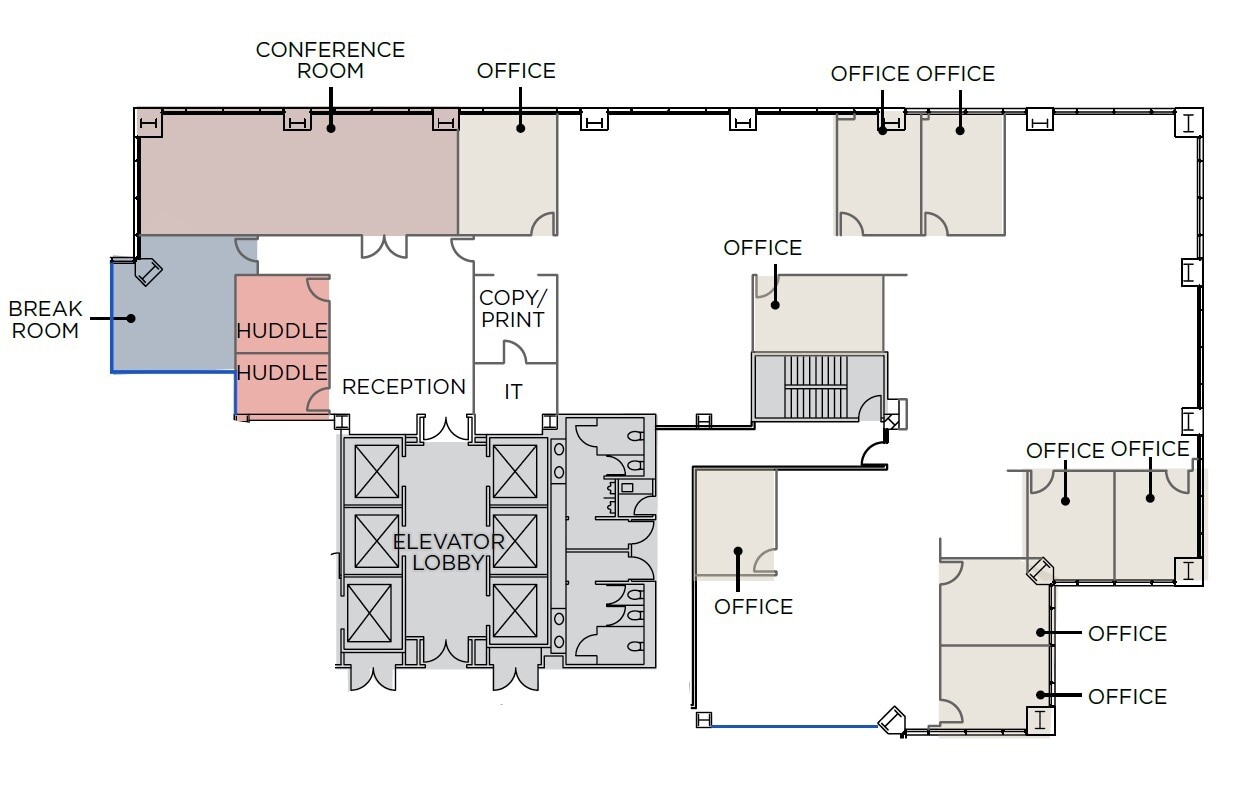 7676 Hazard Center Dr, San Diego, CA à louer Plan d’étage– Image 1 sur 1