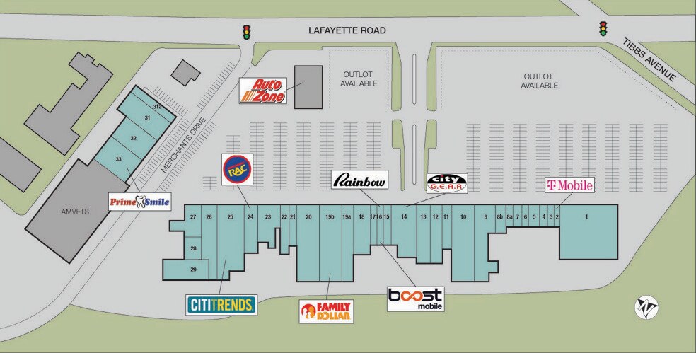 2802 Lafayette Rd, Indianapolis, IN à louer - Plan de site – Image 2 sur 14