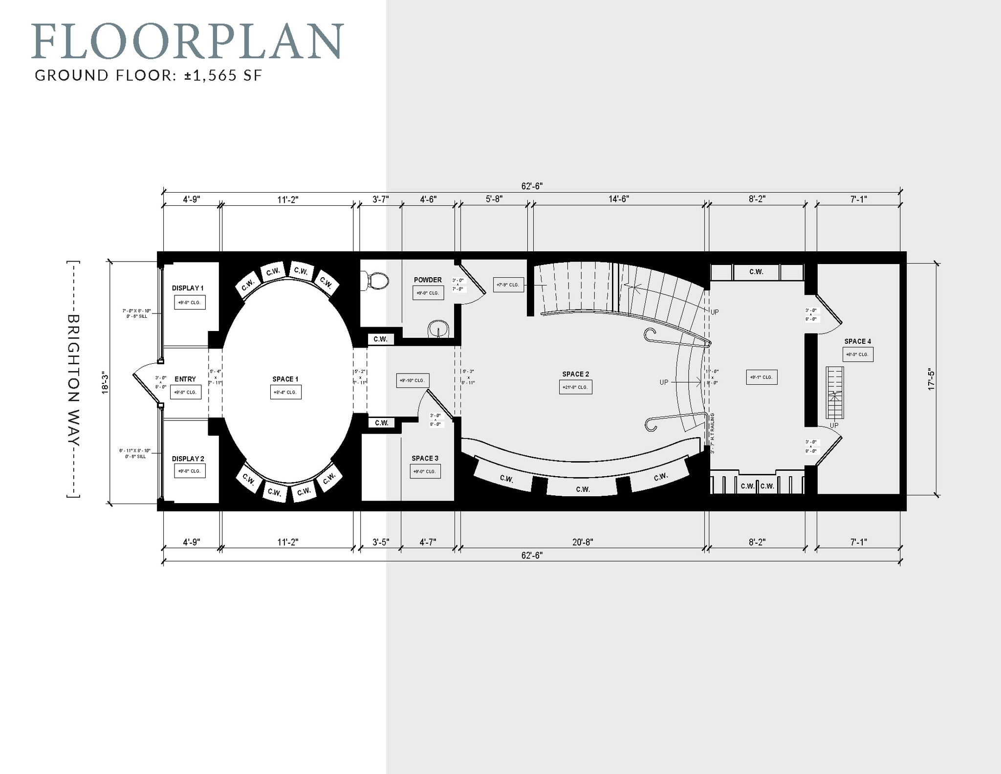 9625-9647 Brighton Way, Beverly Hills, CA à louer Plan d’étage– Image 1 sur 7