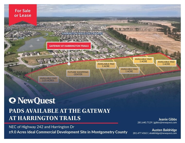 NEC of Highway 242 and Harrington Dr, New Caney, TX à vendre - Aérien – Image 1 sur 3