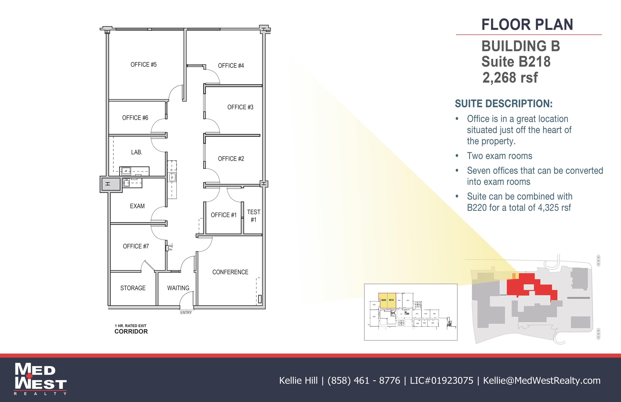 8950 Villa La Jolla Dr, La Jolla, CA à louer Plan d’étage– Image 1 sur 1