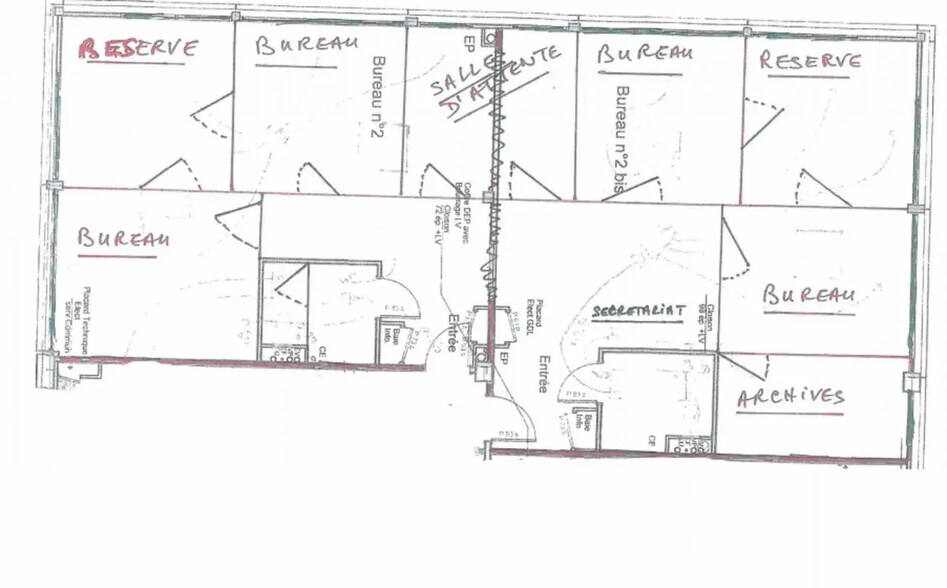Bureau dans Louvigny à louer - Plan d’étage – Image 2 sur 2