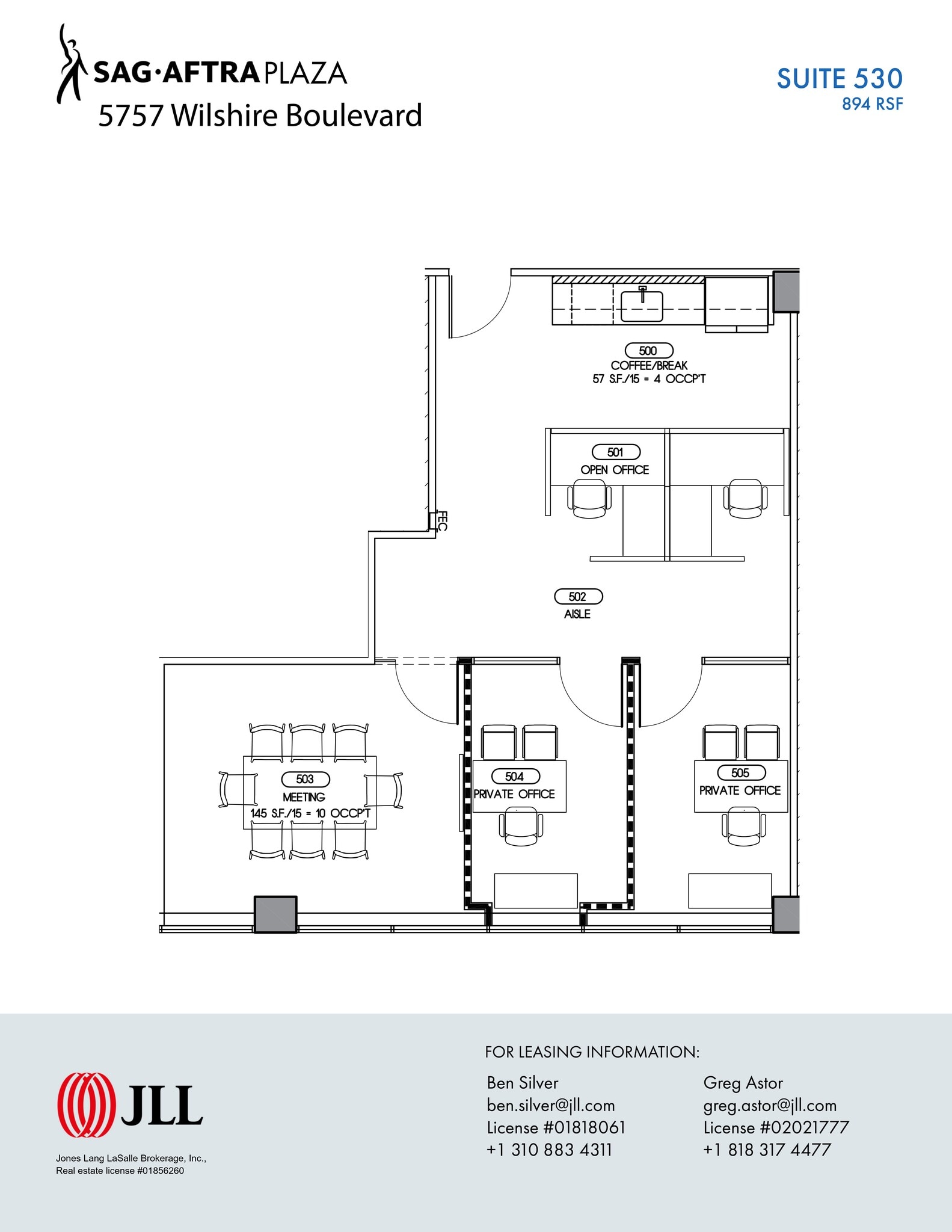 5757 Wilshire Blvd, Los Angeles, CA à louer Plan de site– Image 1 sur 1