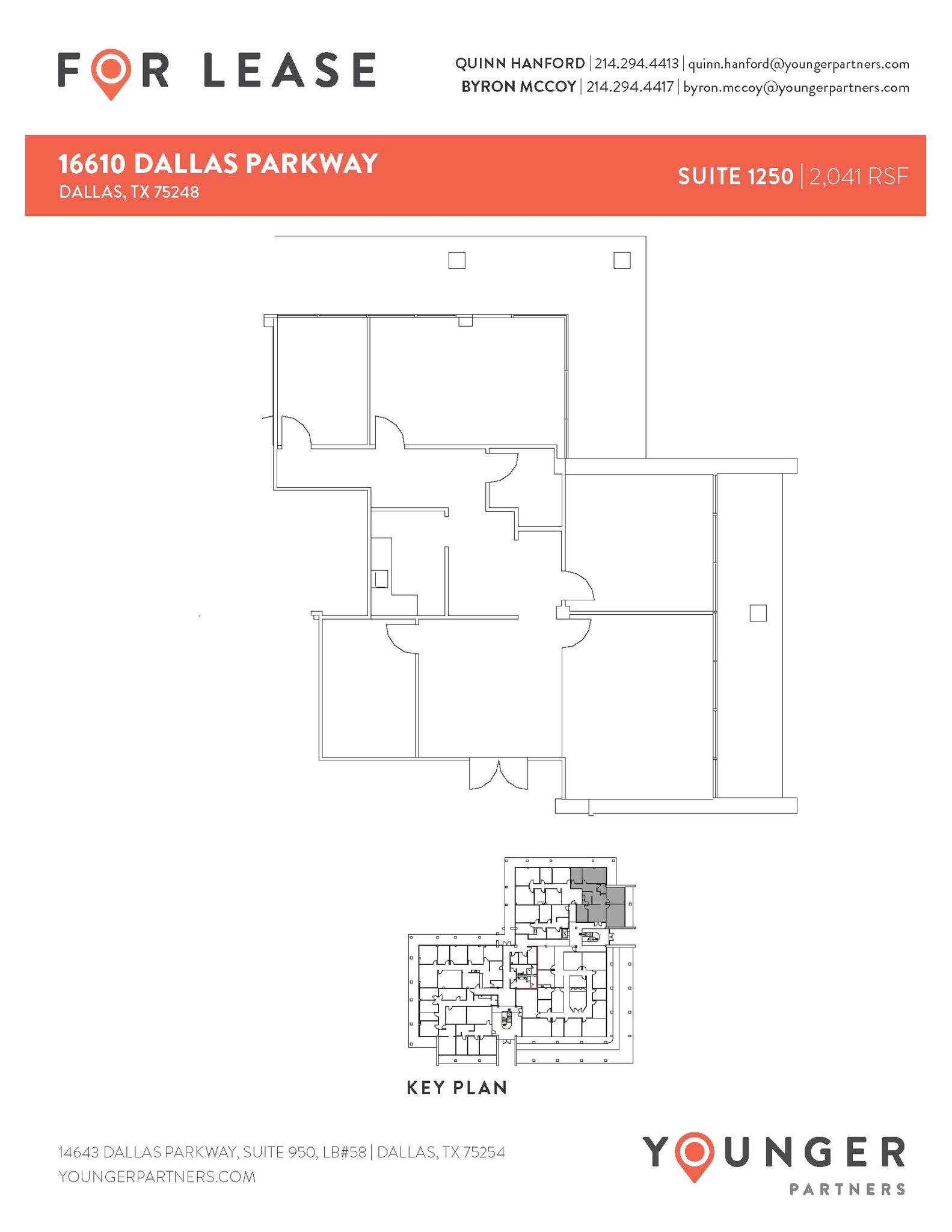 16610 N Dallas Pky, Dallas, TX à louer Plan d’étage– Image 1 sur 1