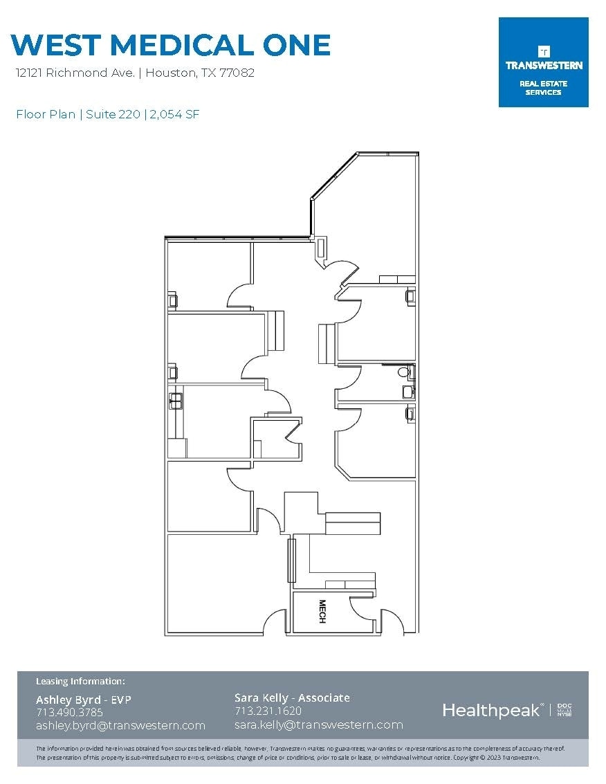 12121 Richmond Ave, Houston, TX à louer Plan d’étage– Image 1 sur 2