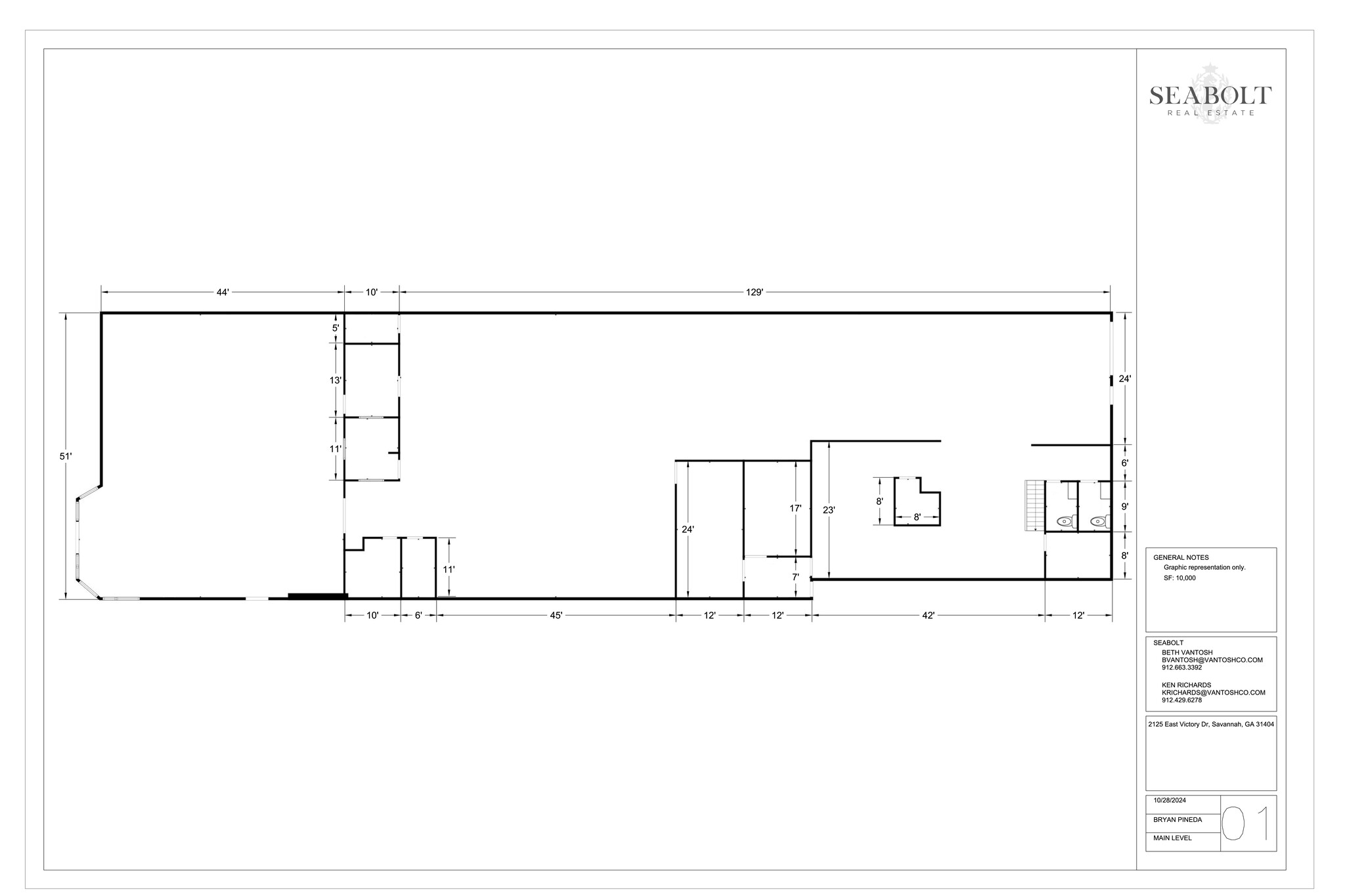 2109-2135 E Victory Dr, Savannah, GA à louer Plan de site– Image 1 sur 7