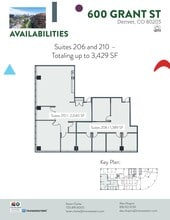 600 Grant St, Denver, CO à louer Plan de site– Image 1 sur 2