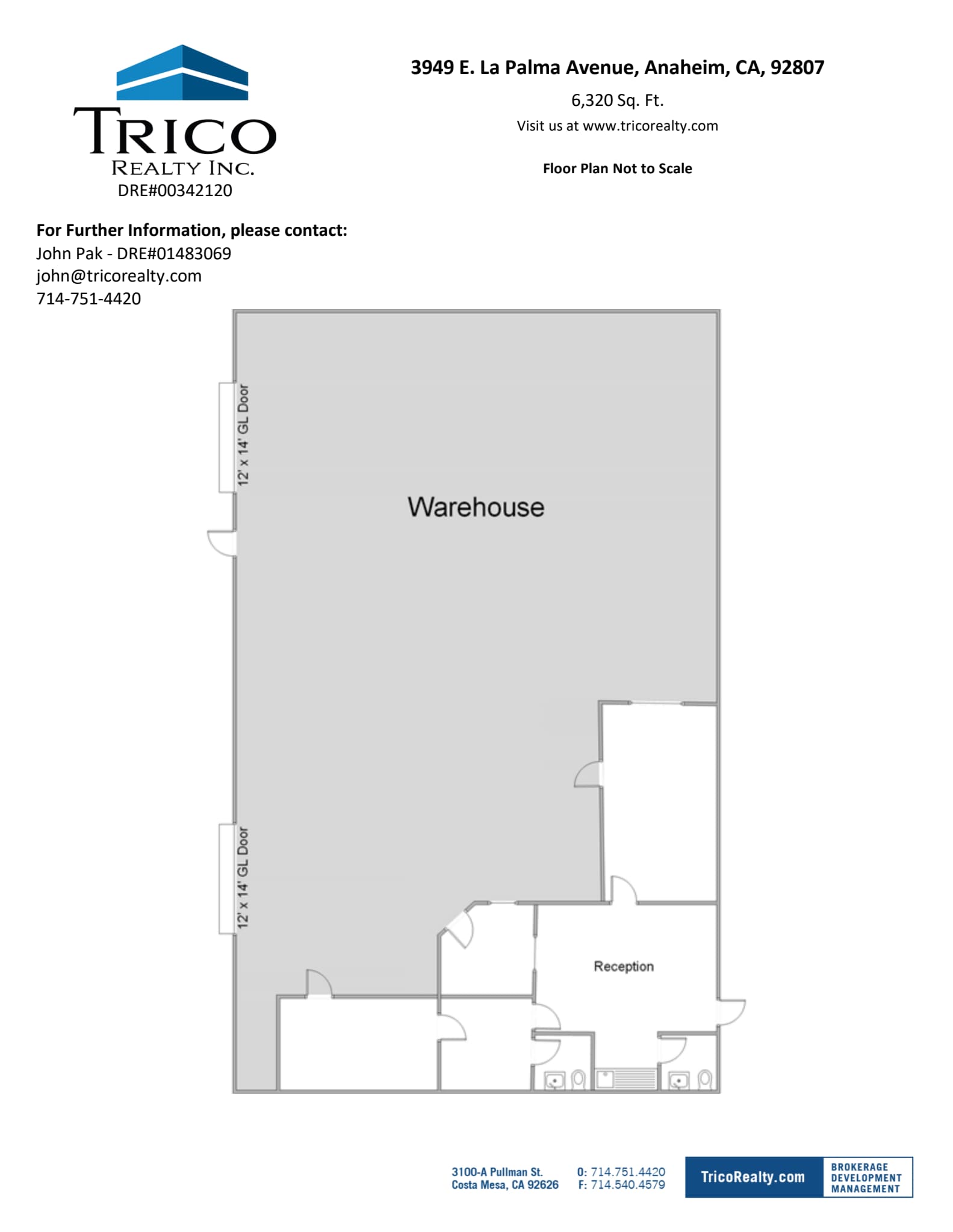 3941-3969 E La Palma Ave, Anaheim, CA à louer Plan d’étage– Image 1 sur 1