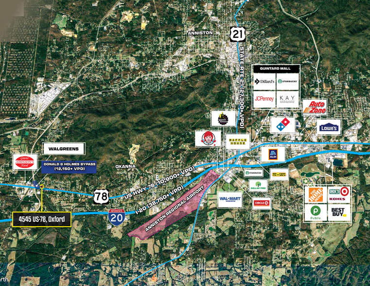 4545 Us Highway 78 W, Oxford, AL à vendre - Aérien – Image 2 sur 2