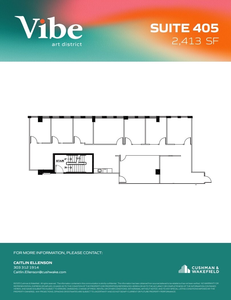 1391 N Speer Blvd, Denver, CO à louer Plan d’étage– Image 1 sur 1