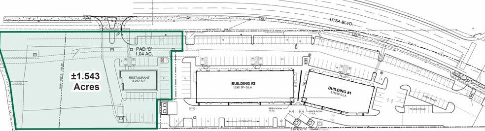 UTSA Blvd & Valero Way, San Antonio, TX à vendre - Plan de site – Image 2 sur 3