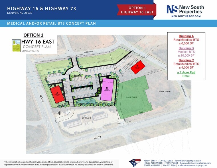 Highway 16 & Highway 73, Denver, NC à louer - Plan de site – Image 2 sur 9
