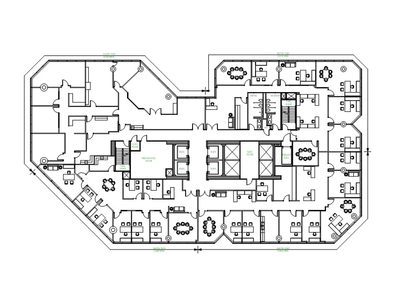 440 Louisiana St, Houston, TX à louer Plan d’étage– Image 1 sur 2