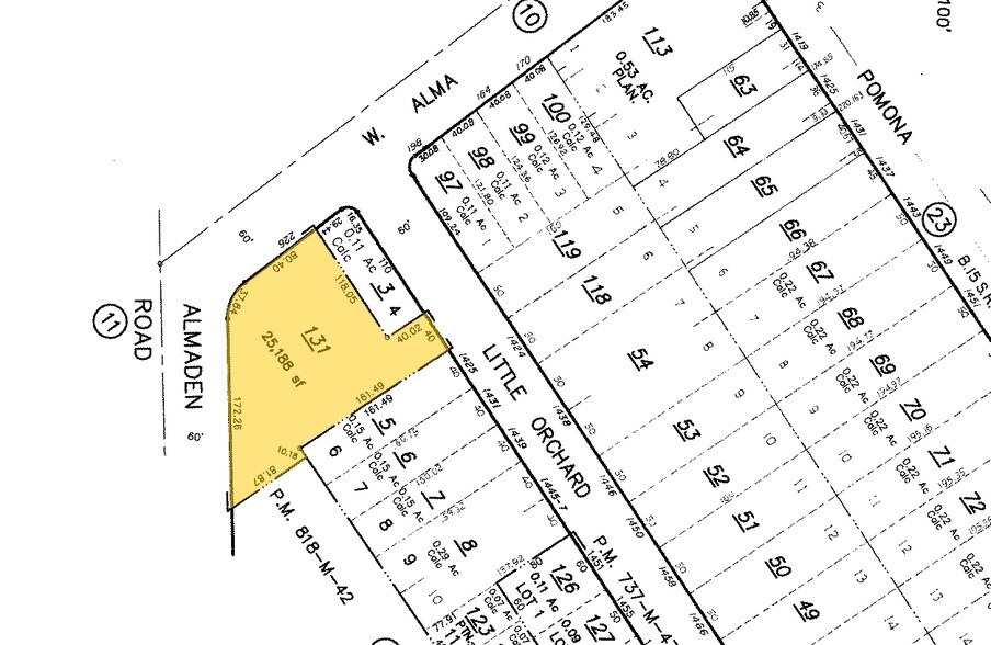 226 W Alma Ave, San Jose, CA à vendre - Plan cadastral – Image 2 sur 8