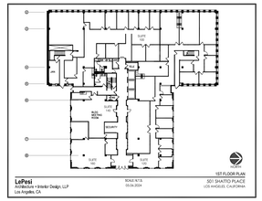 501 Shatto Pl, Los Angeles, CA à louer Plan d’étage– Image 1 sur 1