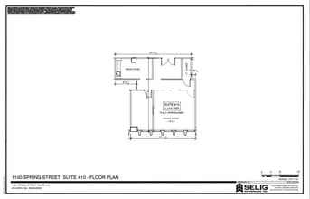 1100 Spring St NW, Atlanta, GA à louer Plan d’étage– Image 1 sur 1