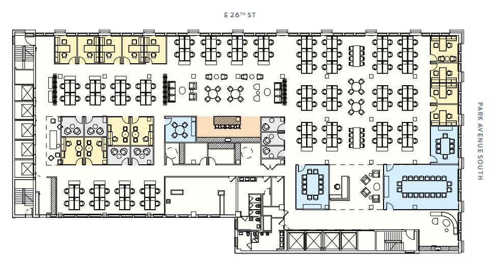 360 Park Ave S, New York, NY à louer Plan d’étage– Image 1 sur 7