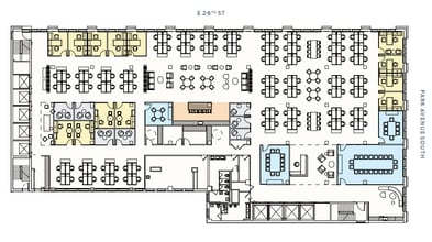 360 Park Ave S, New York, NY à louer Plan d’étage– Image 1 sur 7