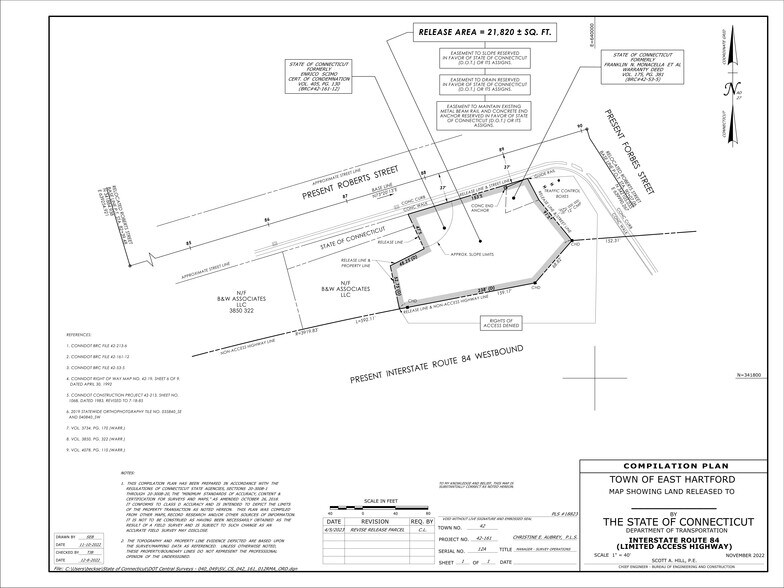 215 Forbes @ Roberts Street st, East Hartford, CT à vendre - Plan de site – Image 3 sur 4