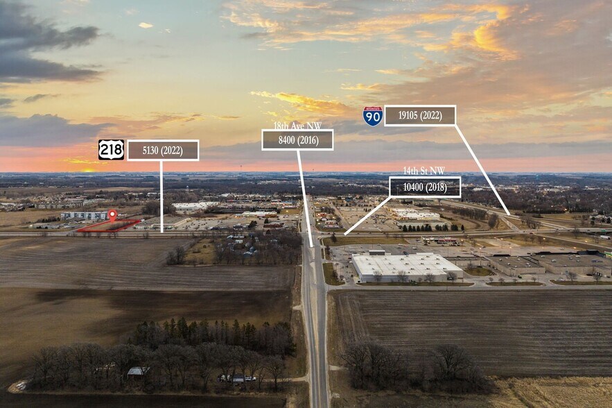 1400 18th Ave NW, Austin, MN à vendre - Aérien – Image 2 sur 29