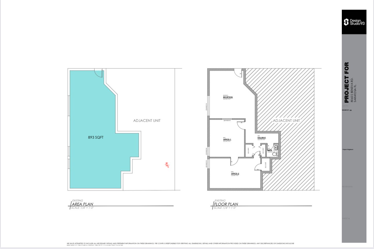 8075 Beneva Rd, Sarasota, FL à louer Plan d’étage– Image 1 sur 3