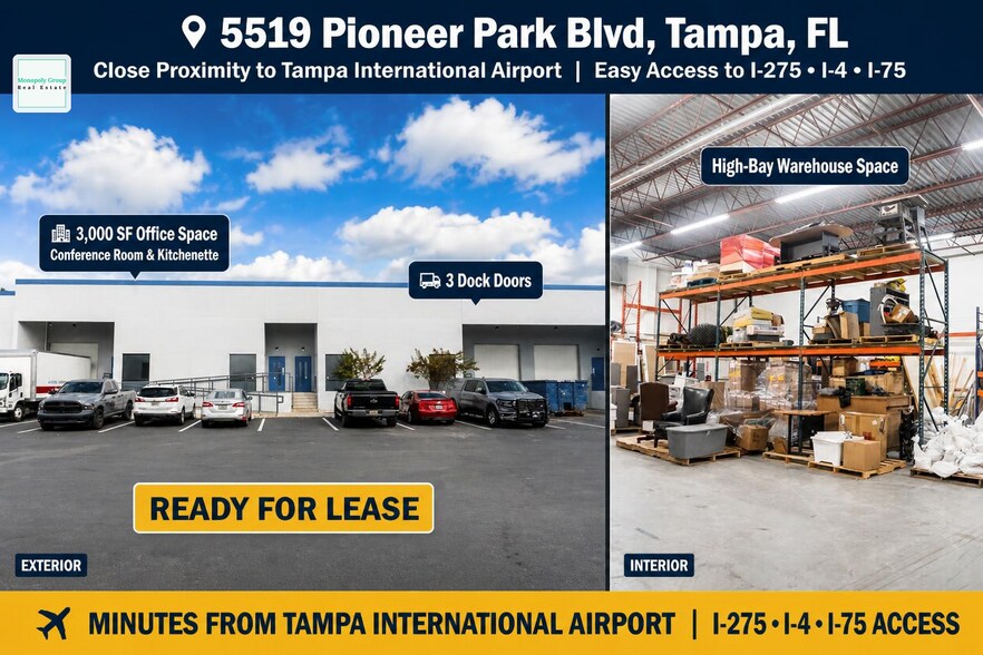 5501-5519 Pioneer Park Blvd, Tampa, FL à louer - Photo principale – Image 1 sur 28