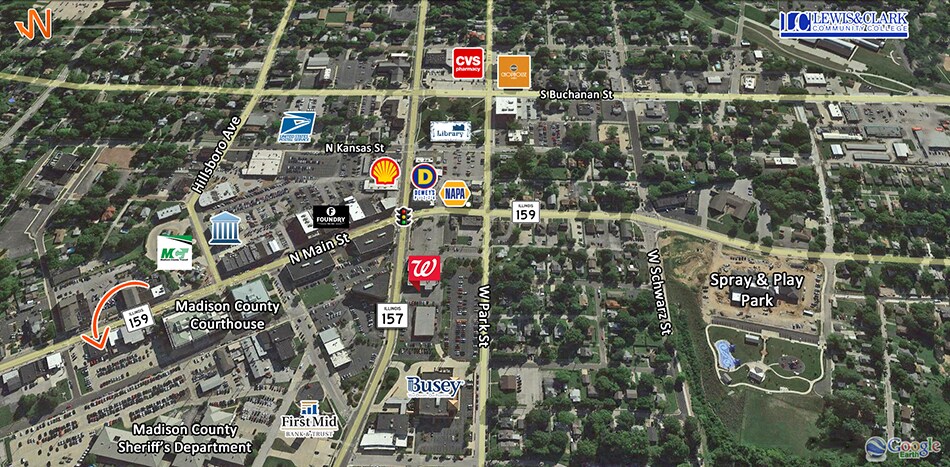 241 N Main St, Edwardsville, IL à louer - Photo de l’immeuble – Image 2 sur 6