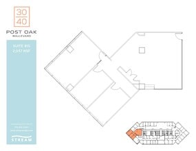 3040 Post Oak Blvd, Houston, TX à louer Plan d’étage– Image 1 sur 1
