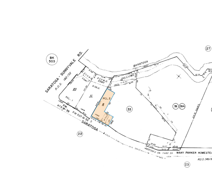 14363 Saratoga Ave, Saratoga, CA à vendre - Plan cadastral – Image 2 sur 2