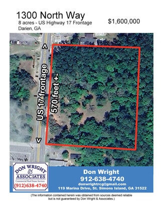 Plus de détails pour 1300 North Way, Darien, GA - Terrain à vendre