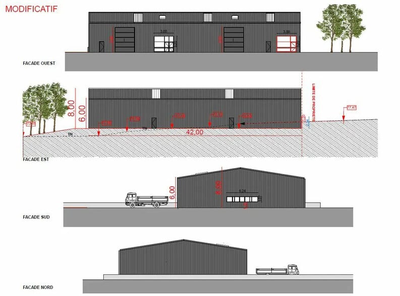 Local d’activités dans Quimper à louer - Plan de site – Image 1 sur 2