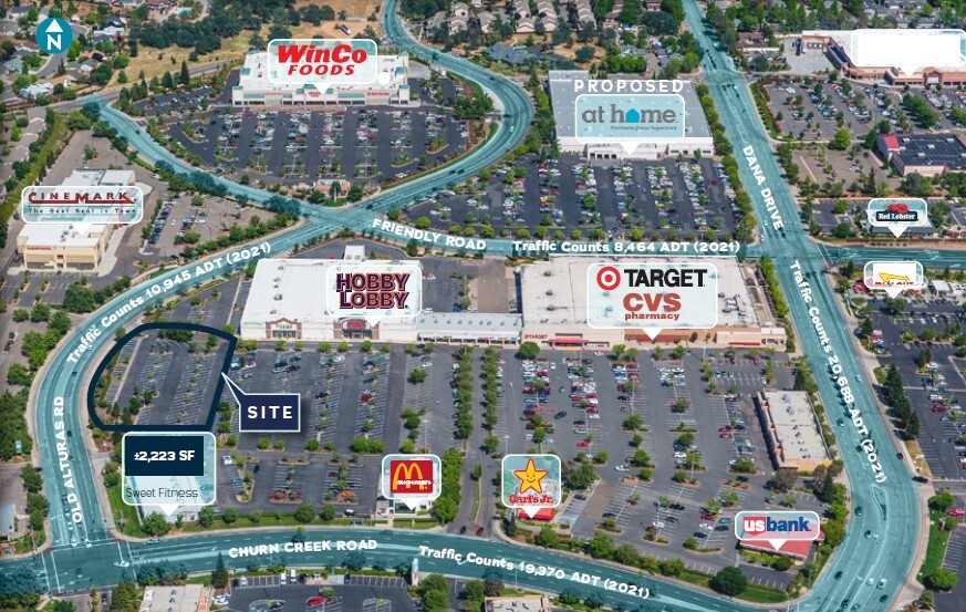 1325-1335 Churn Creek Rd, Redding, CA à louer Photo de l’immeuble– Image 1 sur 3