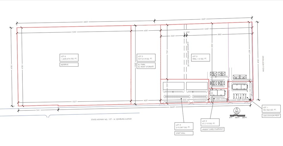 1003 Edinburg, Elsa, TX à louer - Plan cadastral – Image 2 sur 9
