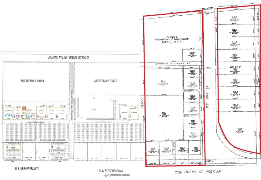 US Highway 83, Penitas, TX à vendre - Plan de site – Image 3 sur 7