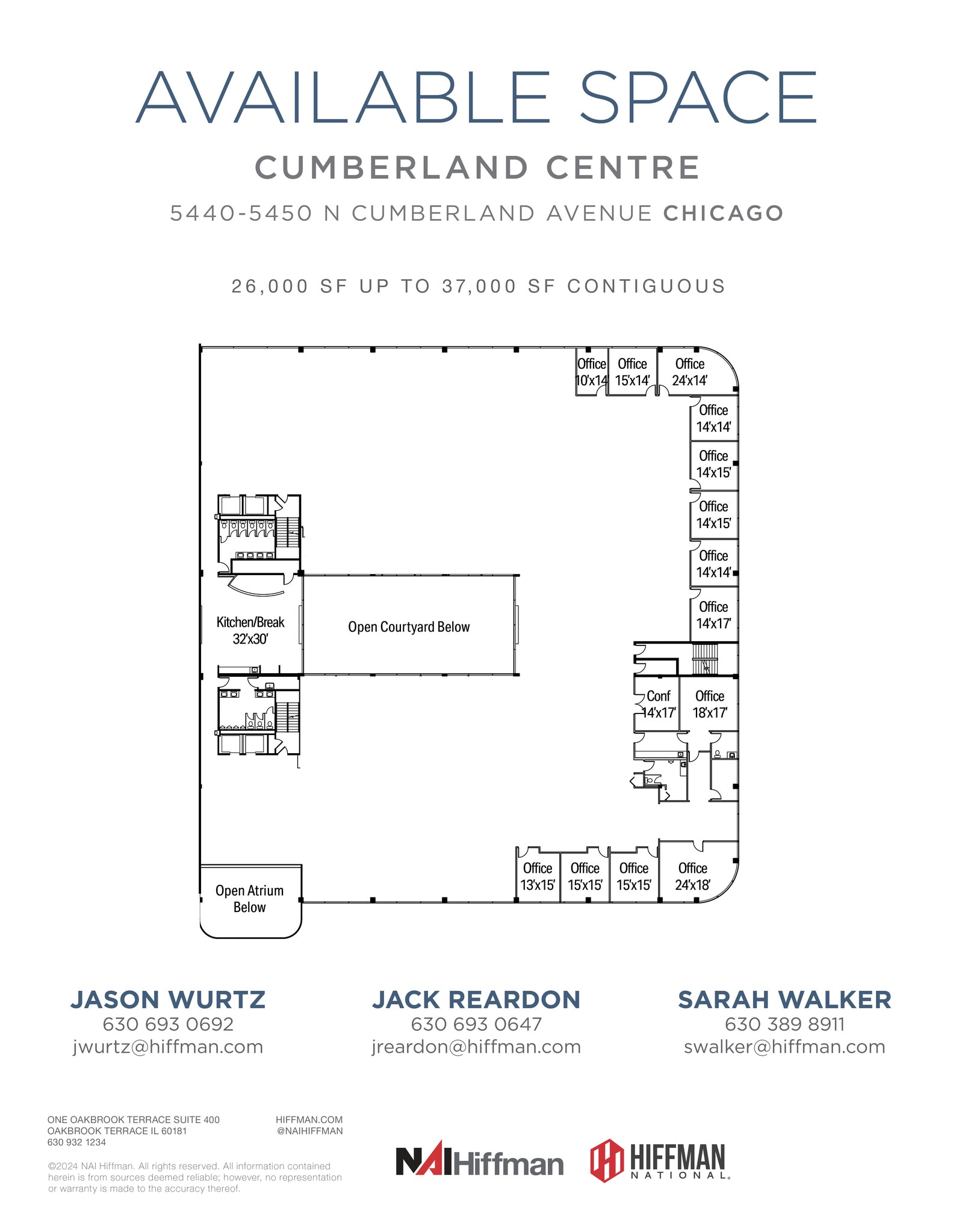 5440 N Cumberland Ave, Chicago, IL à louer Plan d’étage– Image 1 sur 3