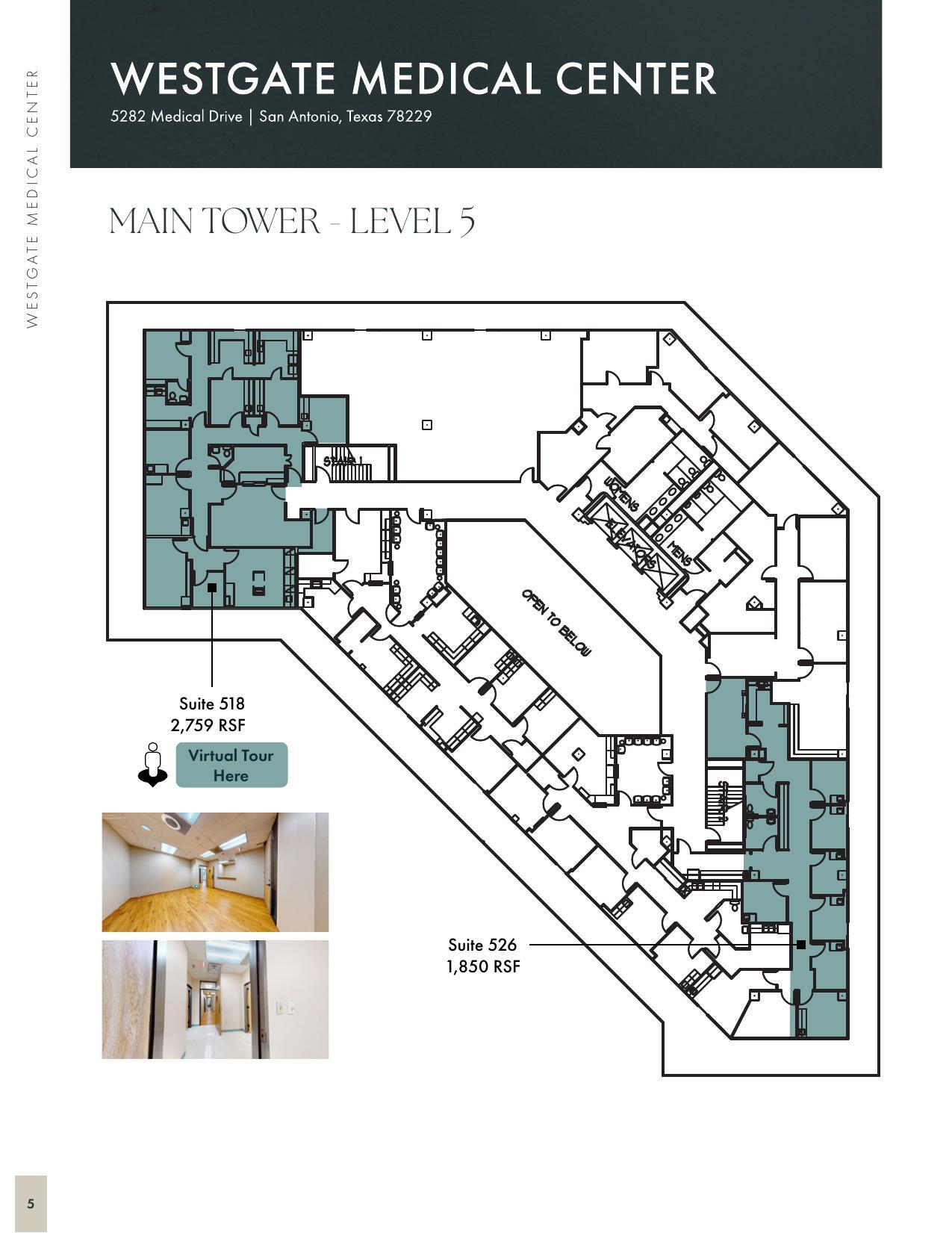 5282 Medical Dr, San Antonio, TX à louer Plan d’étage– Image 1 sur 1