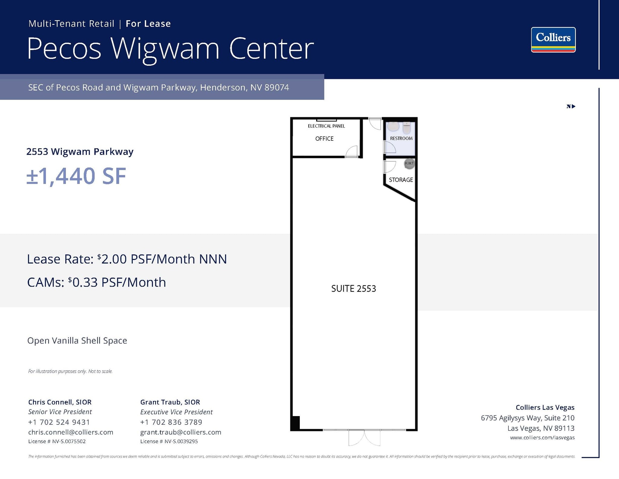 80 N Pecos Rd, Henderson, NV à louer Plan d’étage– Image 1 sur 1