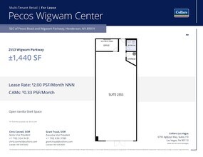 80 N Pecos Rd, Henderson, NV à louer Plan d’étage– Image 1 sur 1