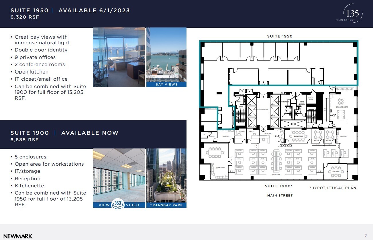 135 Main St, San Francisco, CA à louer Plan d’étage– Image 1 sur 1