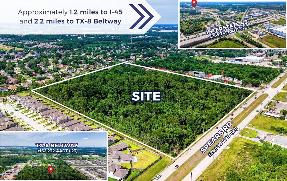 Spears Rd, Houston, TX à vendre - Aérien – Image 2 sur 6