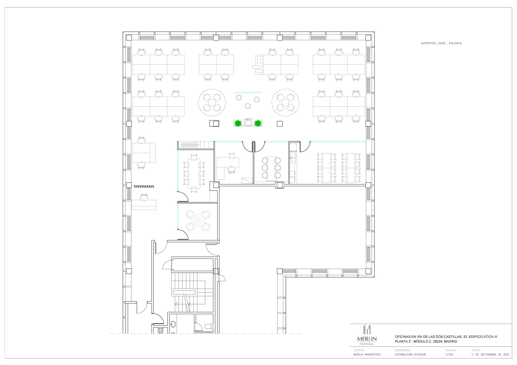 Avenida de Europa, 26, Pozuelo de Alarcón, Madrid à louer Plan d’étage type– Image 1 sur 9