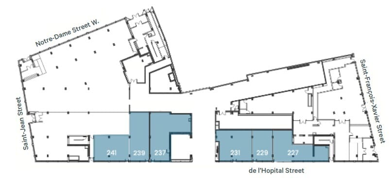 450 Rue Saint-François-Xavier O, Montréal, QC H2Y 0E5 - Lot 227 - - Plan d’étage - Image 1 of 1